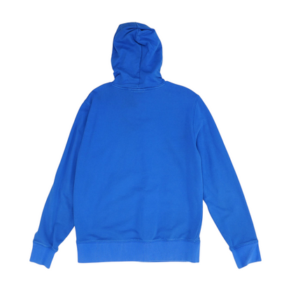 Blue Solid Hoodie Pullover