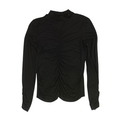 Black Solid Knit Top