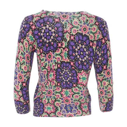 Multi Abstract Cardigan Sweater