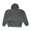 Gray Plus Size Animal Print Hoodie Pullover