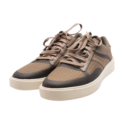 Brown Lace-Up Casual Shoes