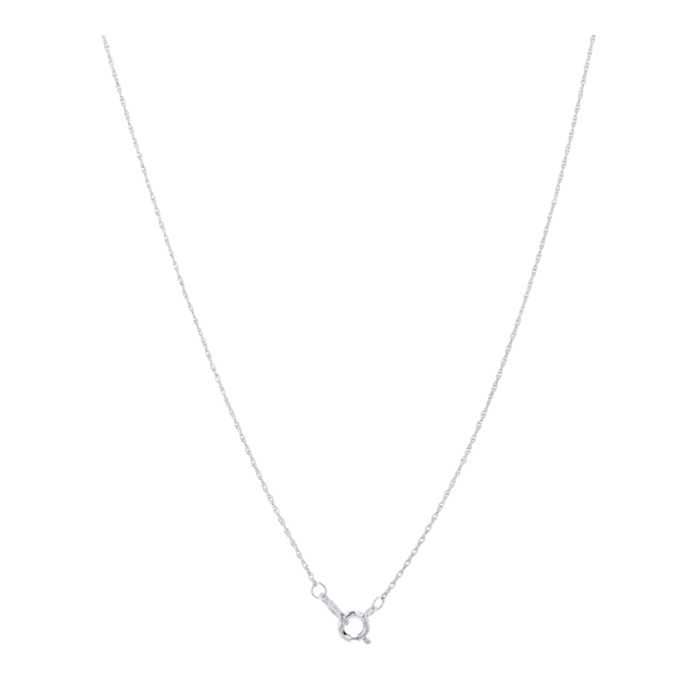 1/5 ctw Sterling Silver Lab Grown Diamond Pendant Necklace