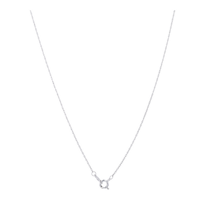 1/5 ctw Sterling Silver Lab Grown Diamond Pendant Necklace