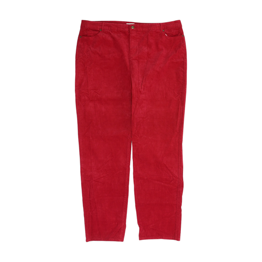 Red Plus Straight Pants