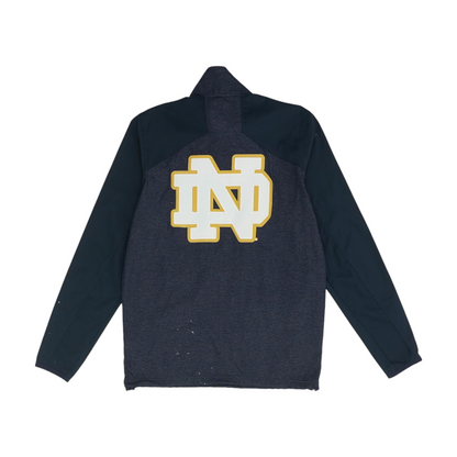 Navy Notre Dame Fighting Irish Solid 1/4 Zip Pullover