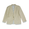 Beige Solid Blazer