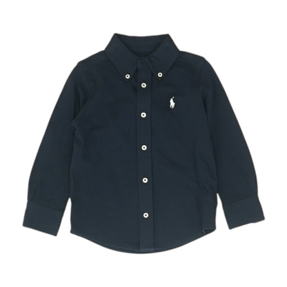 Navy Long Sleeve Button Down