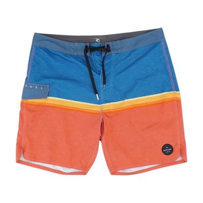 Red Color Block Swim Bottom