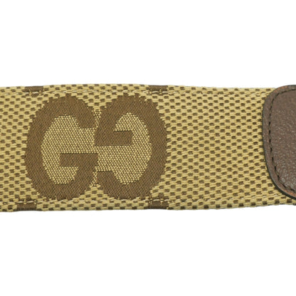 Jumbo GG Canvas Belt in Beige/Ebony