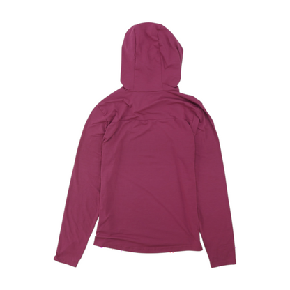Purple Solid Hoodie Pullover