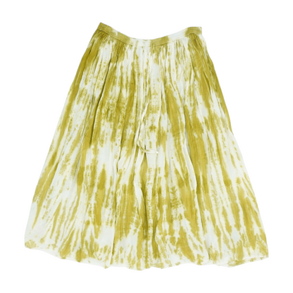 Green Tie-Dye Midi Skirt