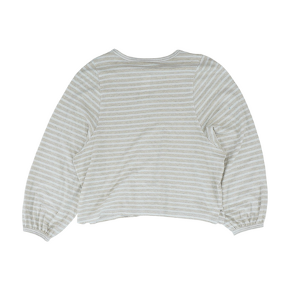 Tan Striped Blouse