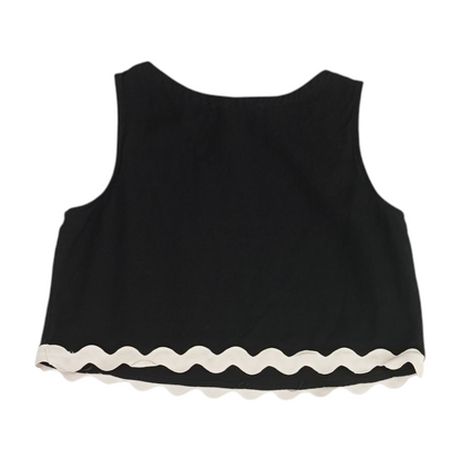 Black Cropped Blouse