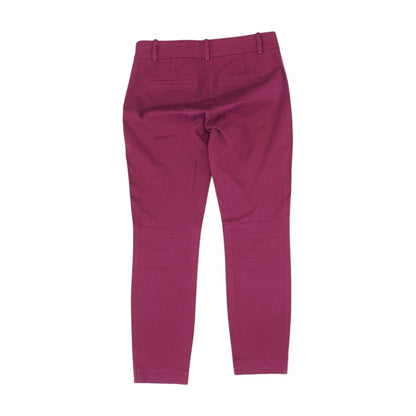 Purple Solid Dress Pants