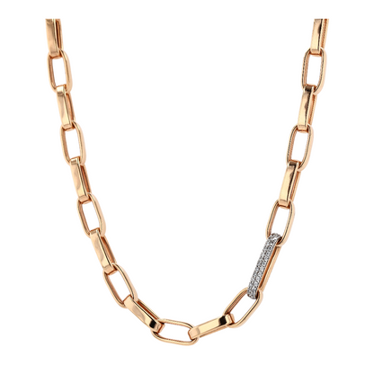 Costume Cubic Zirconia Chain Necklace