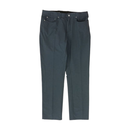 Gray Solid Five Pocket Pants