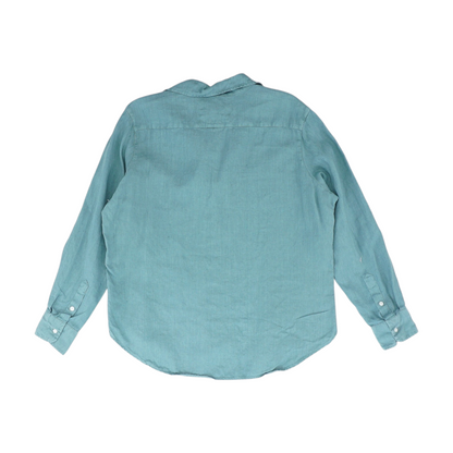 Green Button Down