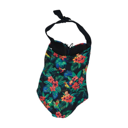 Black Floral One-Piece