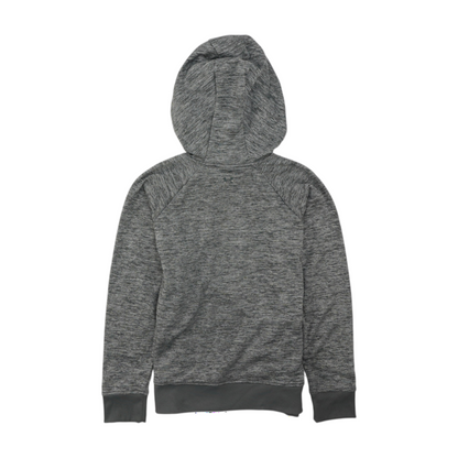 Gray Solid Hoodie Pullover