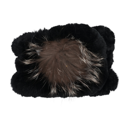 Black Fur Scarf