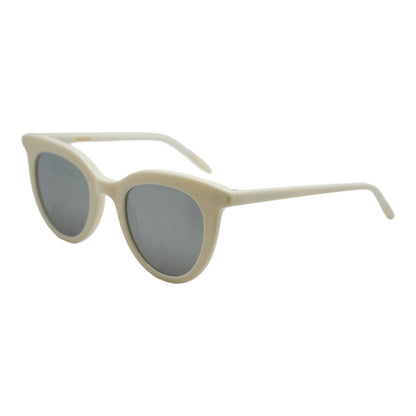 White V609 Round Sunglasses