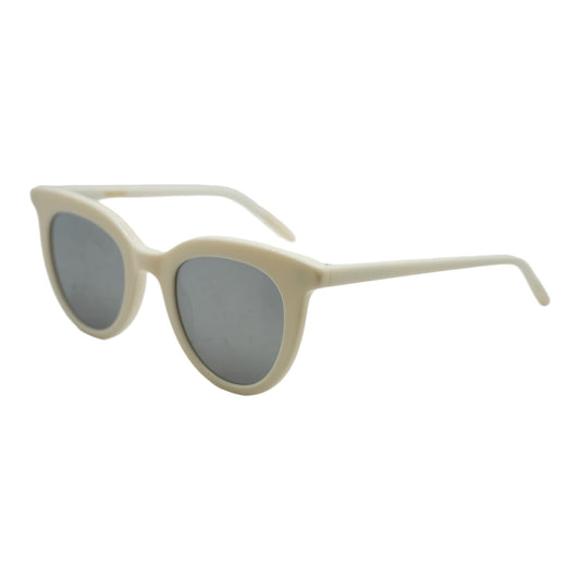White V609 Round Sunglasses