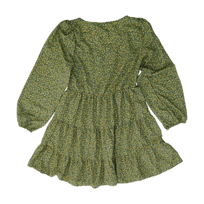 Olive Floral Mini Dress