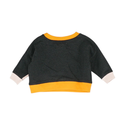 Charcoal Color Block Sweatshirt Pullover