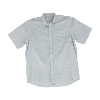 Blue Check Short Sleeve Button Down
