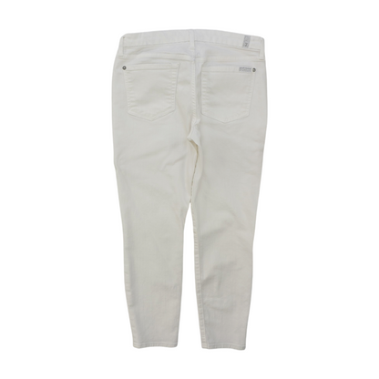 White Tapered Jeans