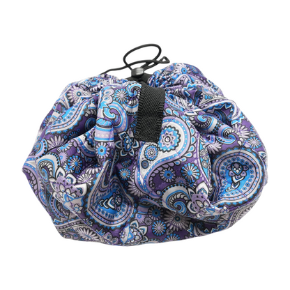 Purple Paisley Makeup Bag