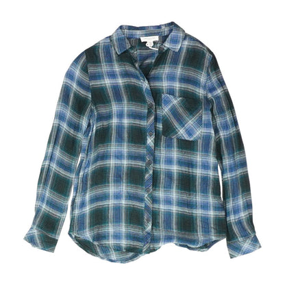 Blue Plaid Button Down