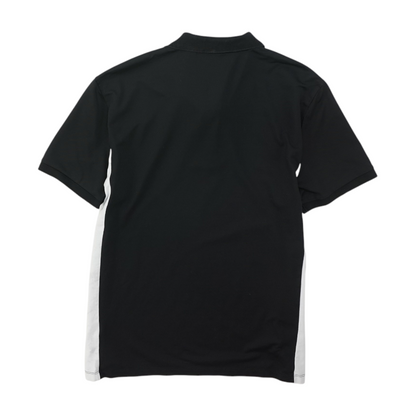 Black Solid Short Sleeve Polo