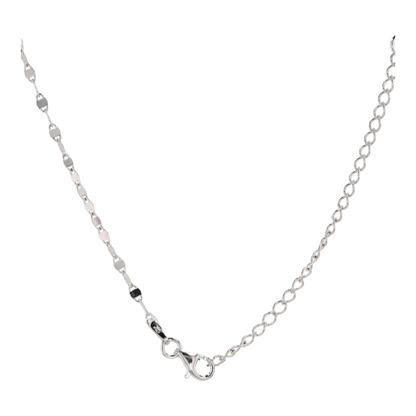 1/10 ctw Sterling Silver Diamond Pendant Necklace