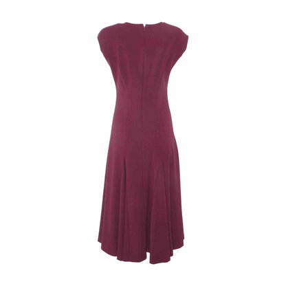 Maroon Midi Dress