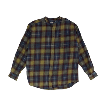 Brown Plaid Flannel Button Down