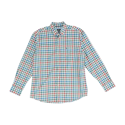 Multi Check Long Sleeve Button Down