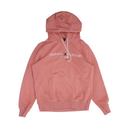 Pink Solid Hoodie Pullover