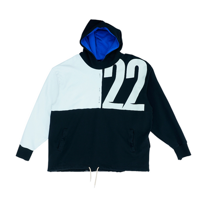 Black Graphic Hoodie Pullover