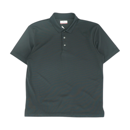 Black Solid Short Sleeve Polo