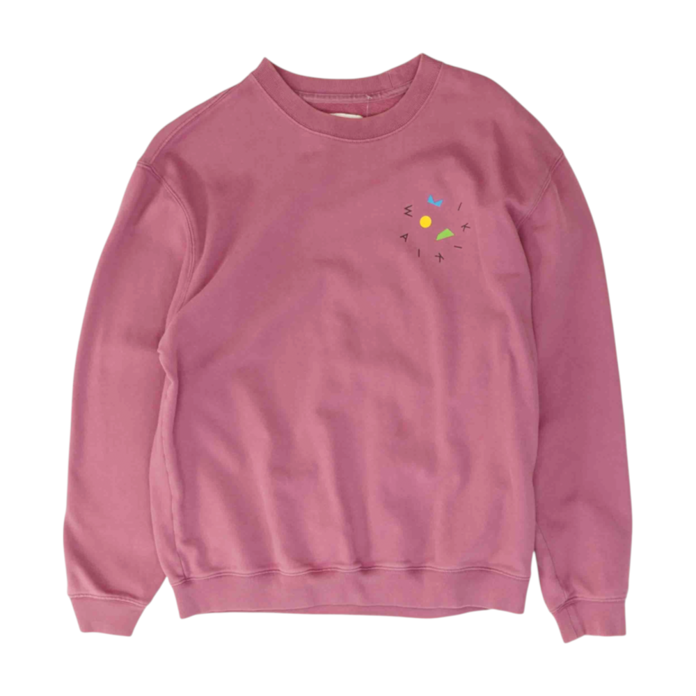 Pink Solid Sweatshirt Pullover