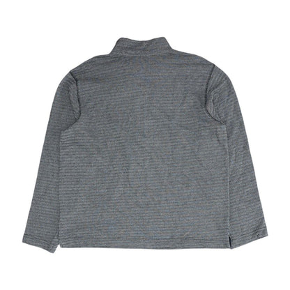 Gray Chevron 1/4 Zip Pullover