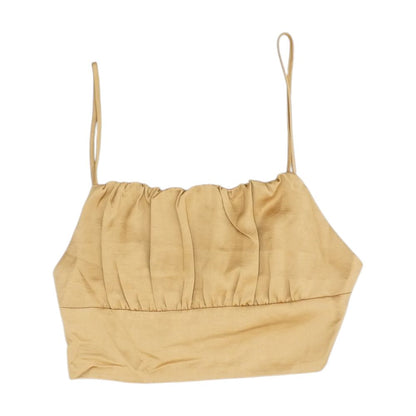 Brown Cropped Blouse