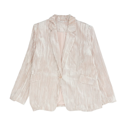Pink Solid Blazer