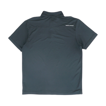 Black Solid Short Sleeve Polo
