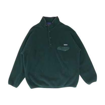 Vintage Green Solid 1/4 Zip Pullover