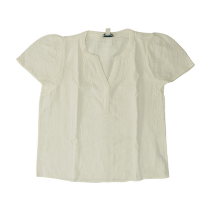 White Petite Blouse