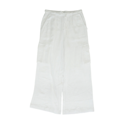 White Wide Leg Pants