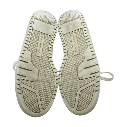 White Low-Top Athletic Shoes