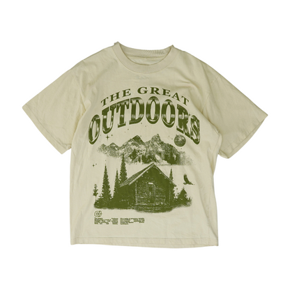 Beige Graphic T-Shirt